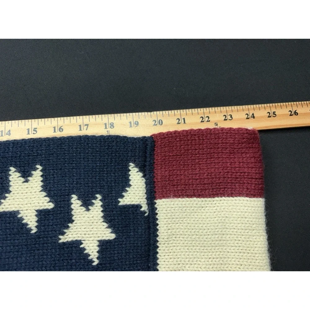 American Flag Infinity Scarf Unisex One Size Knit Stars & Stripes Winter 24